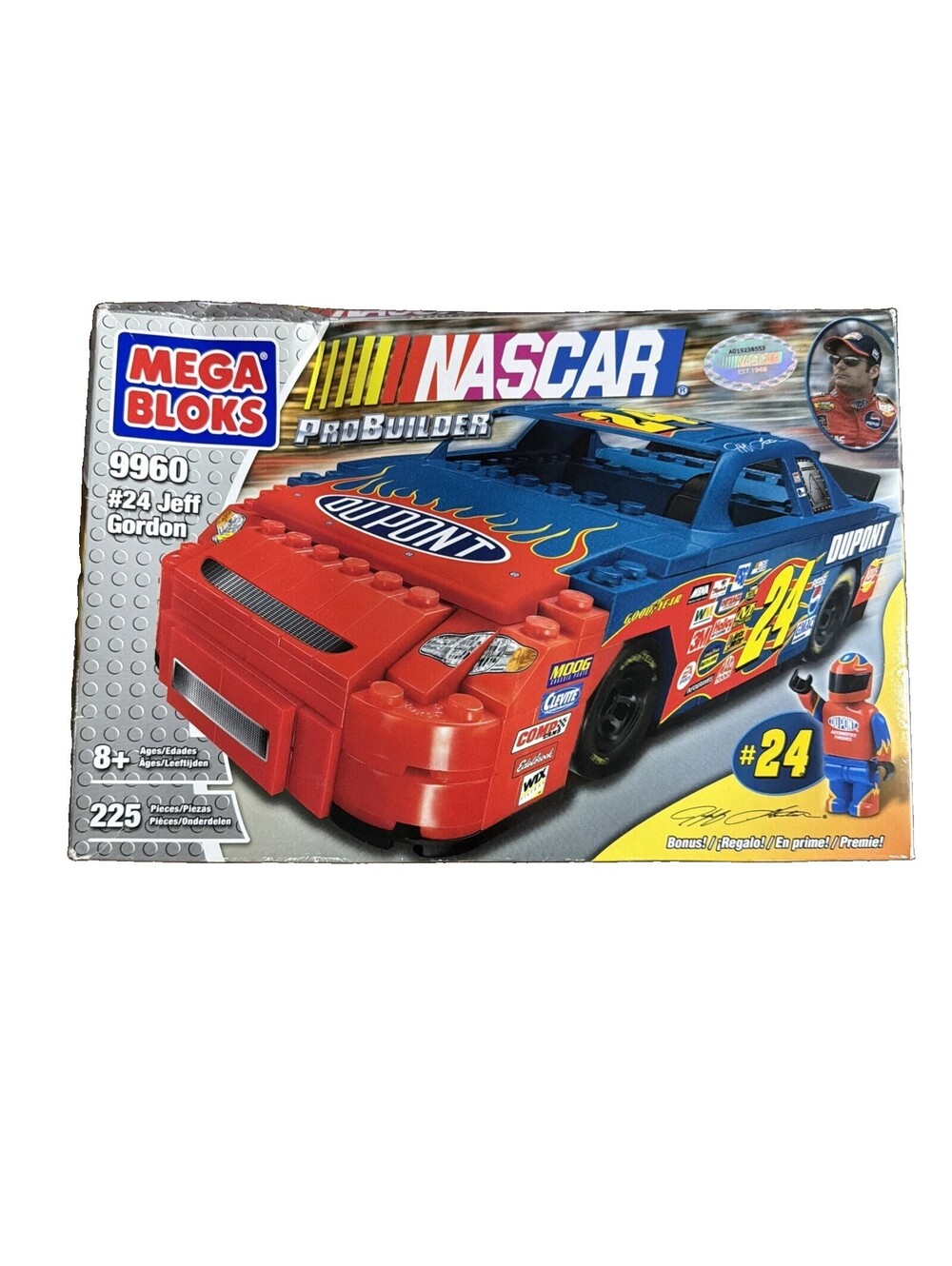 2004 Mega Bloks Pro Builder 9960- NASCAR #24 Jeff Gordon Dupont Car- NEW Sealed